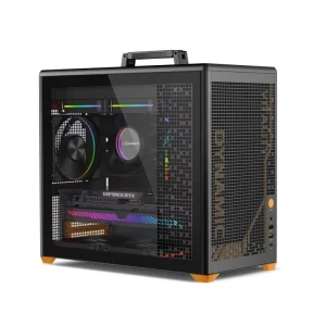 Micro ATX Mid Tower Gaming PC Case with Glass Panel