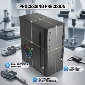 Micro ATX Mid Tower Office Desktop PC Case