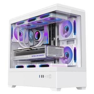Mid Tower ATX PC Case with Cooling Fans, USB 3.0, 7 Slots