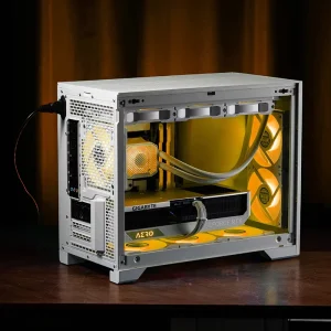 Mid Tower High-Airflow Computer Case with 3 Pre-Installed Fans, Audio Cooling and Side Panel Window