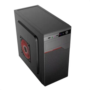 Mid Tower Micro ATX ITX Gaming PC Case Tempered Glass Side Panel Business Office Chassis
