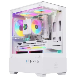 Mid Tower PC Case, ATX/ITX, Fan, USB Front Port