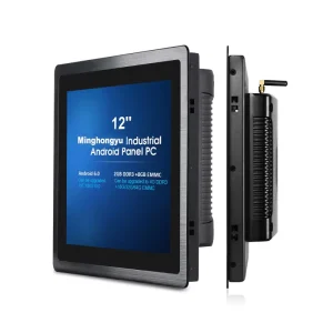 Minghongyu 12 Inch 3mm Metal Bezel 12V 4A HMI Panel PC 4GB 64GB RAM 128GB 512GB Storage Built in Software Stock China