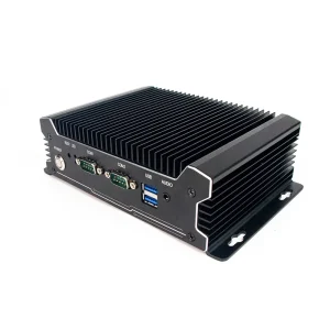 Mini Fanless Industrial PC with 2 LAN, 4G, SSD, VGA, RS232, J6412, Box Touchscreen, Edge Computing