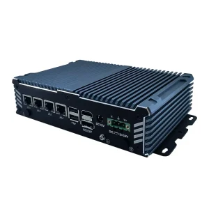Mini Industrial Computer Firewall Router with Intel J4125 Quad-Core Processor and 4 LAN Ports