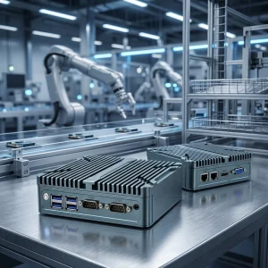 Mini PC Low power Fanless Micro with 2 LAN Ports and 2 Serial Ports Supports N2840 J1900 I3 4th 5th Generation Processors
