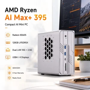 Mini PC Radeon 8060S Graphics LPDDR5X 128GB Ryzen Max+ 395 Series for Large Language Models