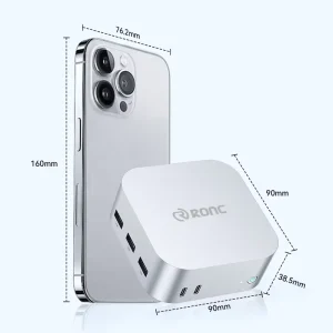 Mini PC with Intel N150 Processor 12GB DDR5 RAM 512GB ROM WiFi6 Portable Windows & Linux for Home Office
