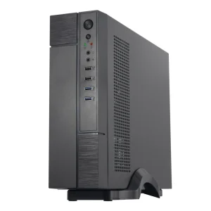 Mini Slim ATX M-ATX Office Gaming PC Case with USB 3.0, Dust Screen, Stand