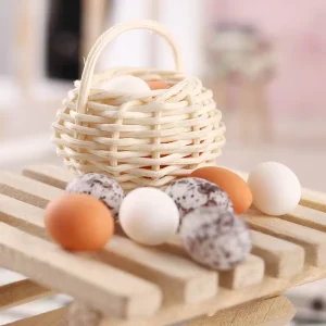 Miniature Food and Egg Mini Model 1 12 Dollhouse Living Scene Dollhouse Home Accessories