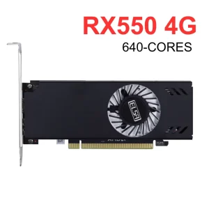 Minimalism Mini itx Gpu Gddr5 Desktop Pc Games Office Design 4gb 640 Cores Rx 550 Low Profile Graphics Card
