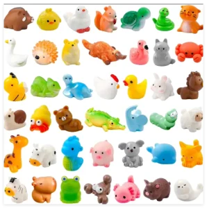 Mixed Tiny Toy Animal Garden Figures Figurine Sculpture Duck Cute Resin Frog Cat Dog Bird Pig Bear Chicken Rabbit Fish