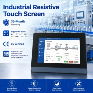 Modbus TCP RS485 Terminal with Touchscreen HMI LCD Display