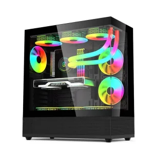 Most Popular Atx Gaming case Full View Glass case Computer Box for Pc with 10pcs RGB Fans Gaming Computer case