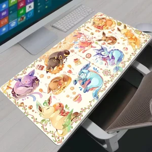 Mouse Pad Kawaii PC Accessories Gamer Cabinet Mousepad Anime Poke mon Keyboard Rug Laptop Gaming Rubber Desk Mat