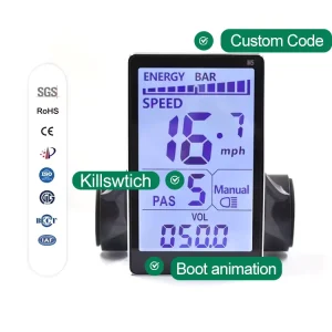 Multi-Function Waterproof LCD Bicycle Computer for Electric Bikes