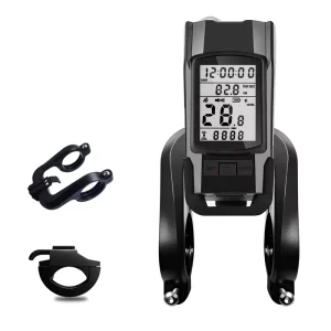 Multifunctional Front Light with Horn Large Screen Bike Computer GPS Light for Night Riding