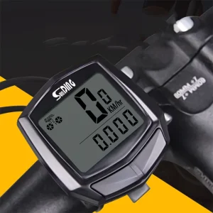 Multifunctional Waterproof Bicycle Computer with LCD Digital Display, Speedometer, Odometer, and Stopwatch