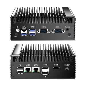 N100 Mini PC Quad-Core Chipset Fanless Linux/Win10/11 Compatible 4 USB DDR4 Mini Computer for Industrial Use