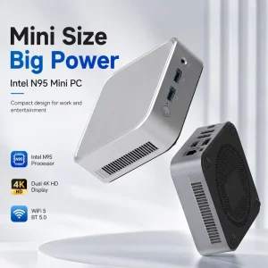N97 Processor Mini PC Dual 4K HD Display WiFi 5 BT5.0 DDR4 Micro Desktop Computer for Office and Home Entertainment
