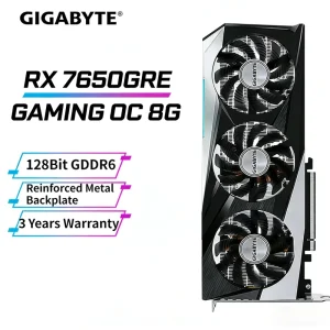 NEW GIGABYTE AMD GPU GDDR6 RX7650GRE GAMING OC 8GB Desktop Gaming Computer Components in Stock