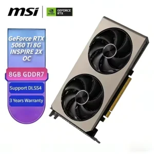 NEW MSI GPU GeForce RTX 5060 Ti 8G INSPIRE 2X OC GDDR7 128Bit Desktop Gaming Computer Components in Stock