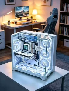 NPC Skyline S3 with Display Customized ATX Motherboard Computer Case Supports 360 Water cooling Full Tower with Ocean View Room