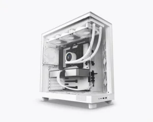 NZ XT H6 Flow Compact Dual Chamber Mid Tower Airflow PC Case for Gaming Desktop