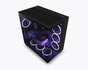 NZXT H9 Flow White Black Dual Chamber Mid Tower Airflow Case