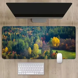 Natural Rubber Gaming Mouse Pad Smooth Fabric Surface Washable Multiple Sizes for Office Use in Stock