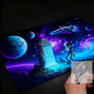 Natural Rubber Non-Slip Tabletop Gaming Mouse Pad Molded Design