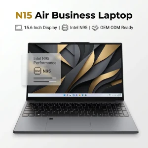 New 15.6 Inch Intel N95 Portable Office Notebook Computer FHD Display Type C HDMI OEM ODM Supplier Business Laptop
