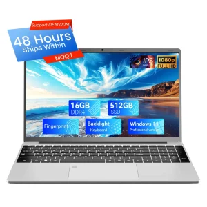 New 15.6-inch Laptop Intel N95 Quad-Core 1.7GHz 16GB RAM 512GB SSD Windows 11 Full HD 60Hz IPS Screen English