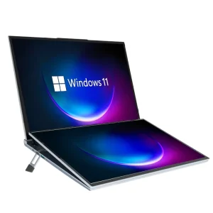New 16 Inch +16 Inch Dual Touch Screen I7 12th 1260P Touch Screen Ultrathin Aluminum Metal Laptops Design Gaming Notebook