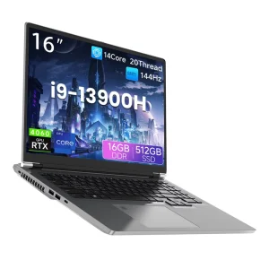 New 16 Inch High Performance 14 Core Intel I9 13900H Gaming Laptop 512GB SSD IPS Display 16 10 144Hz Intel Dedicated Graphics