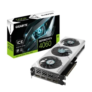 New 4060 EAGLE OC ICE 8G White Card Gaming Graphics Card PCI E GDDR6 12GB Desktop GPU