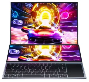 New 9th Gen Intel I7 9750H Octa Core 16.1″ + 14″ Dual Screen Touch IPS 1920×1200 Backlit Business Gaming Laptop Windows English