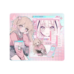 New ATK NANA Anime Gaming Mouse Pad with High Density Woven Fiber Fabric