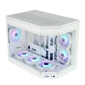 New ATX Computer case Mid tower Gaming Computer case Tempered Glass Desktop CPU case Transparent Computer case Pc case L4018