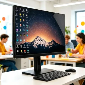 New Arrival 24 Inch All in One Computer 4G 8g 16g I3 I5 I7 Strong CPU All in One Desktop Computer