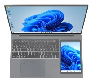 New Arrival Student Laptops Computer Touch Double Screen N95 Win 11 Notebook PC 15.6″+7″ Dual Screen Business Laptop