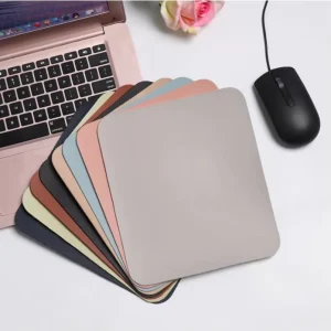 New Arrival Universal Anti slip Mouse Pad Leather Gaming Mice Mat New Desk Cushion Fashion Comfortable for Laptop PC Custom LOGO