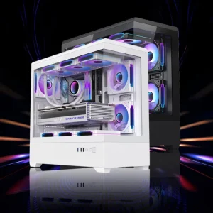 New Arrival White ATX MATX ITX PC Computer Chassis Casing Full Mid Tower Computer Gaming Cases Desktop CPU