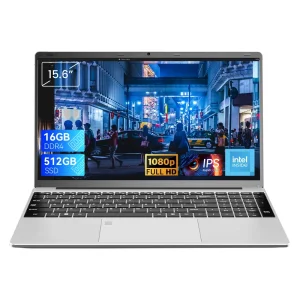 New Business Laptop Slim Design High Performance Intel N95 Quad Core 1.7GHz 16GB DDR4 RAM 512GB SSD IPS Integrated English