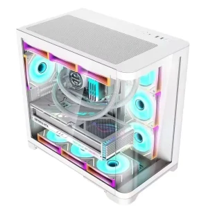 New Design Desktop Gamer Computer Tower Case with TYPE C Interface ATX MATX Supports Mini ITX Mid Tower in Stock