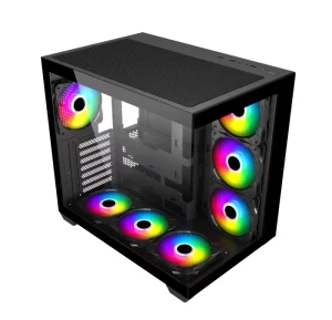 New Design Gaming Computer Case ATX PC Case HD USB3.0 Dual Tempered Glass Computer Case & Towers for Desktop