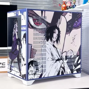 New Design Metal Computer Hokage Ninja Figure Desktop for Pc Anime Atx Computer Cases & Towers Gaming Pc Tempered Glass Computer