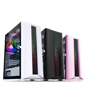New Designed Custom PC Gaming ATX Case GPU CPU Server Tempered Glass RGB Fan LED Computer Case Towers Products