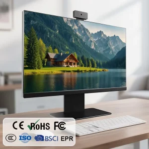 New Designed DVD All in One PC Intel Core I5 12 13 Gen 23.8 Inch LCD DDR4 RAM Desktop Computer Prebuilt Business Use