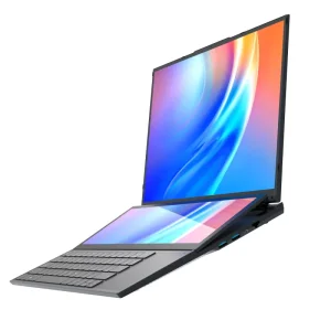 New Double Screen Touch 16″ +14″ IPS Intel Core I7 10855M 32GB RAM 512GB SSD Windows 11 Business Laptop with English Keyboard